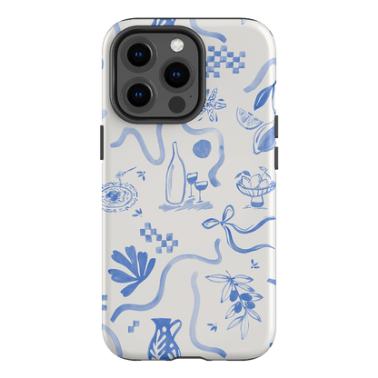 Mediterranean Wave Printed Phone Cases iPhone 13 Pro / Armoured by Charlie Taylor - The Dairy