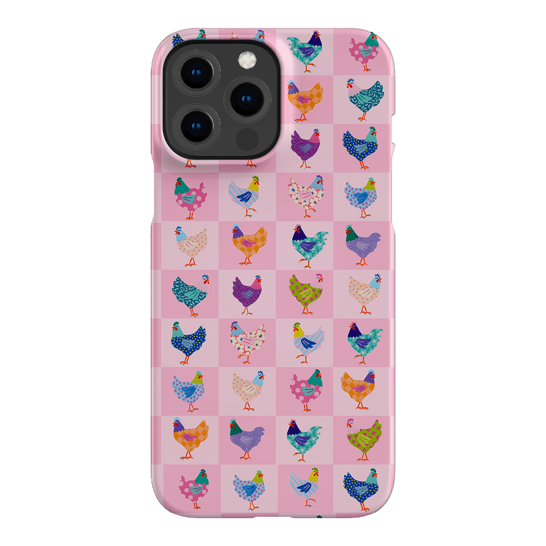 Checkered Chickens Printed Phone Cases iPhone 13 Pro Max / Snap by Kayla Henley - The Dairy
