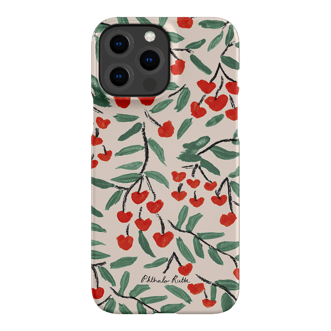 Cherry Love Printed Phone Cases iPhone 13 Pro Max / Snap by Phthalo Ruth - The Dairy