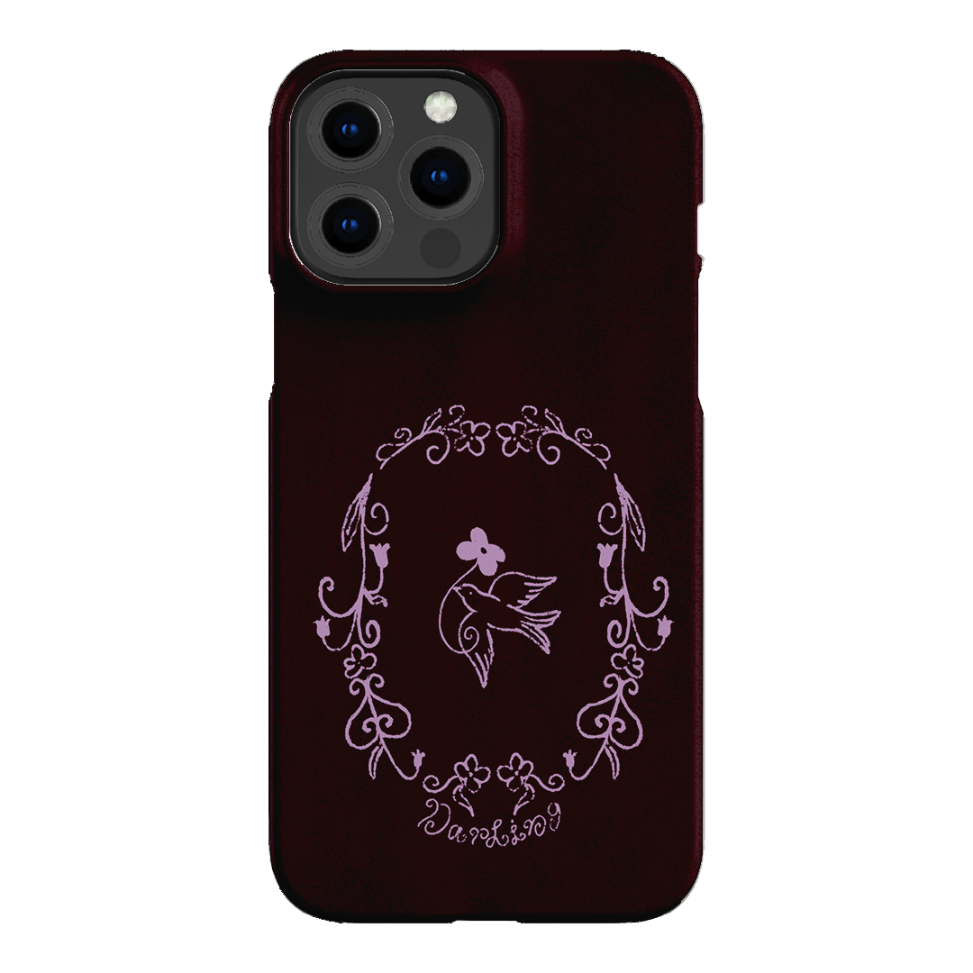 Darling Burgundy Printed Phone Cases by The Dairy - The Dairy