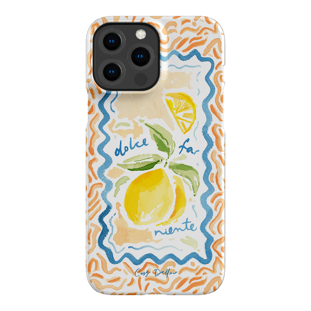 Dolce Far Niente Printed Phone Cases iPhone 13 Pro Max / Snap by Cass Deller - The Dairy