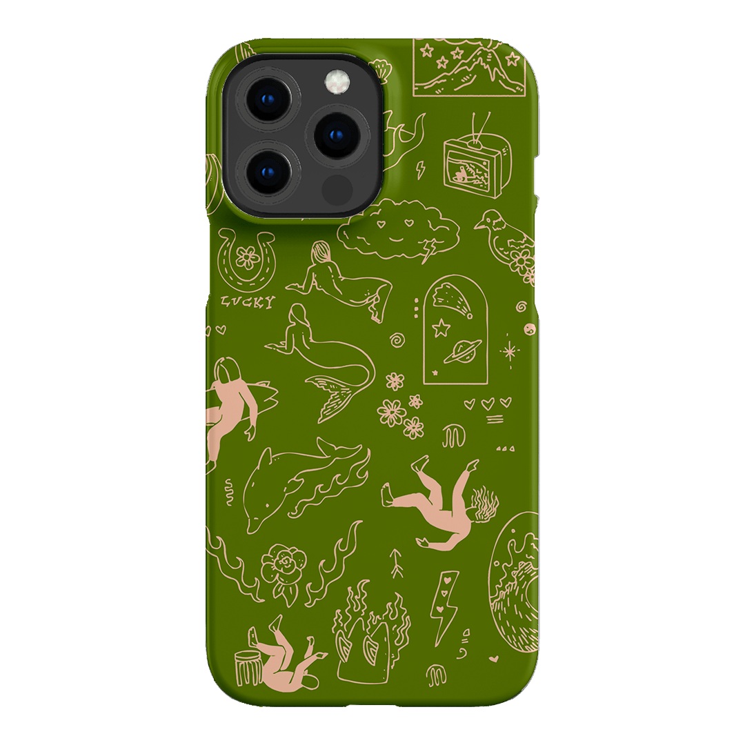 Easty Flash Green Printed Phone Cases iPhone 13 Pro Max / Snap by Easty Beasty - The Dairy