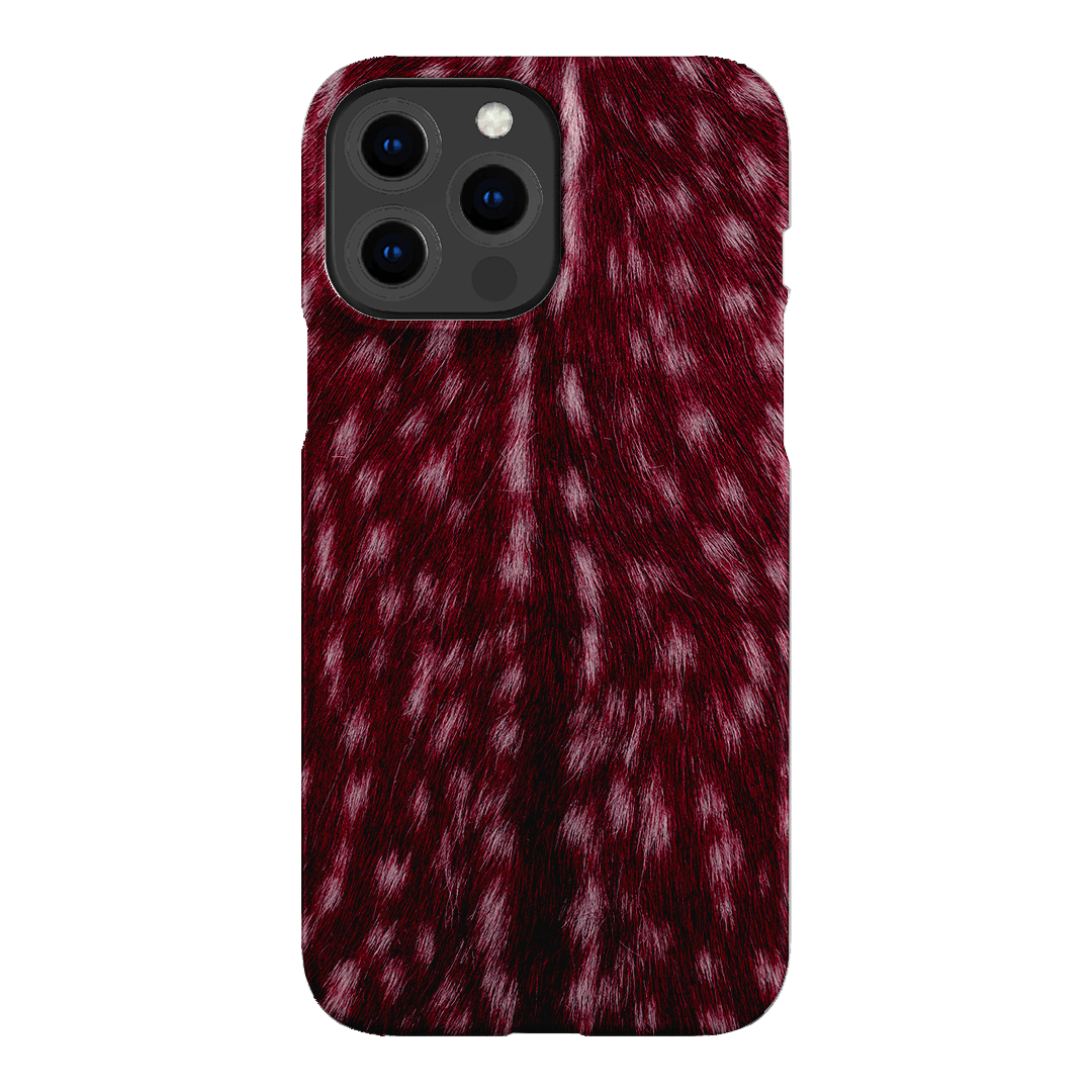 Fawn Burgundy Printed Phone Cases iPhone 13 Pro Max / Snap by The Dairy - The Dairy