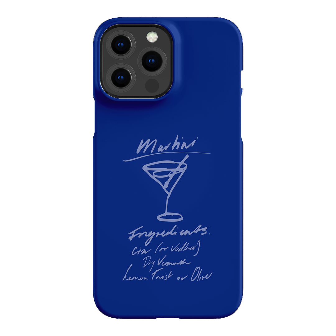 Martini Mood Blue Printed Phone Cases iPhone 13 Pro Max / Snap by The Dairy - The Dairy