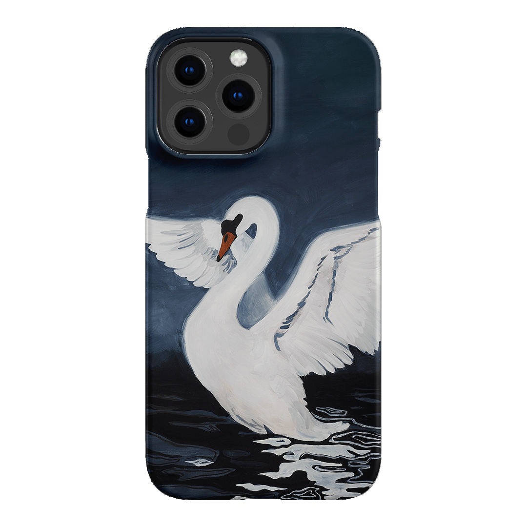 Midnight Swan Printed Phone Cases iPhone 13 Pro Max / Snap by Lisa Hu - The Dairy