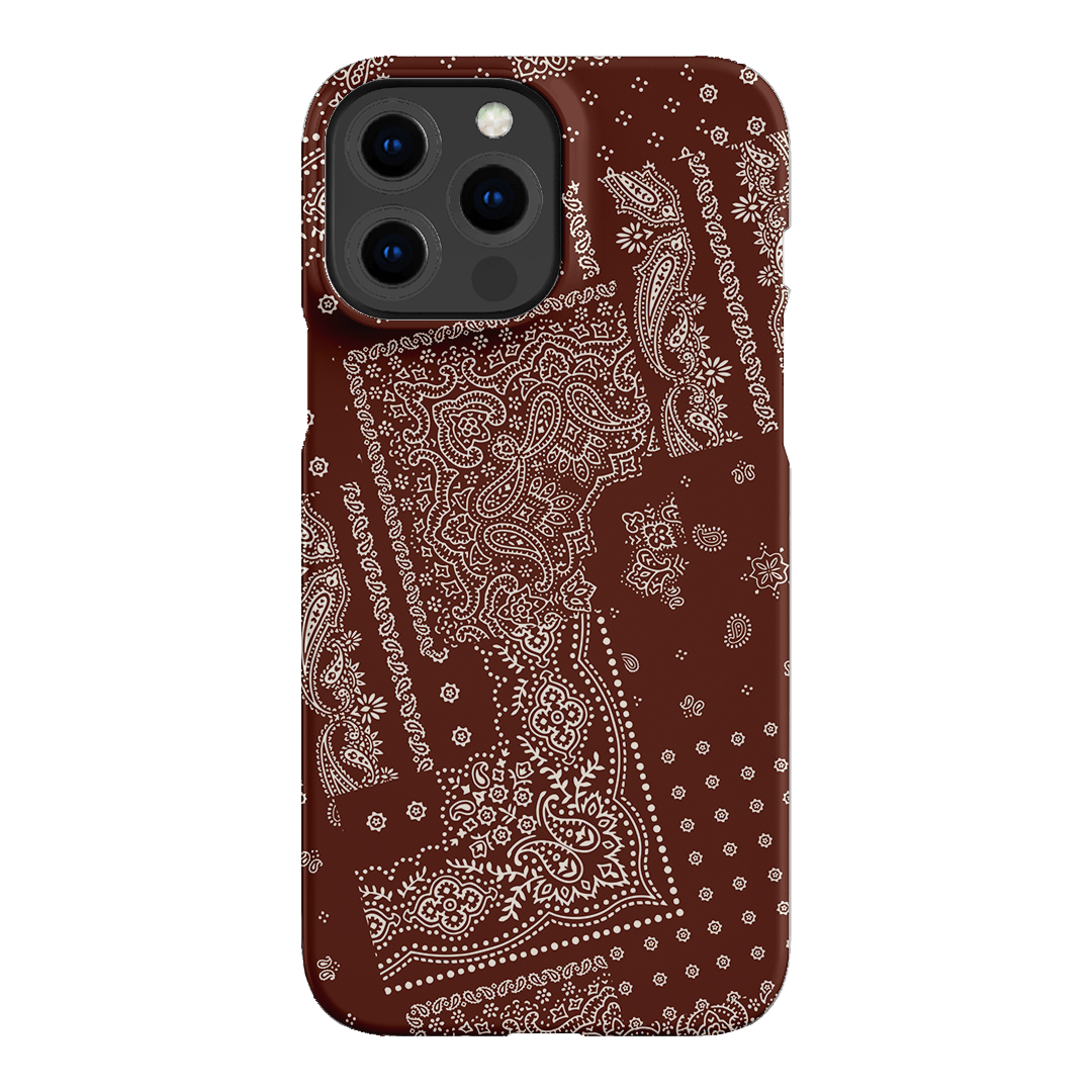 Paisley Cinnamon Printed Phone Cases iPhone 13 Pro Max / Snap by The Dairy - The Dairy