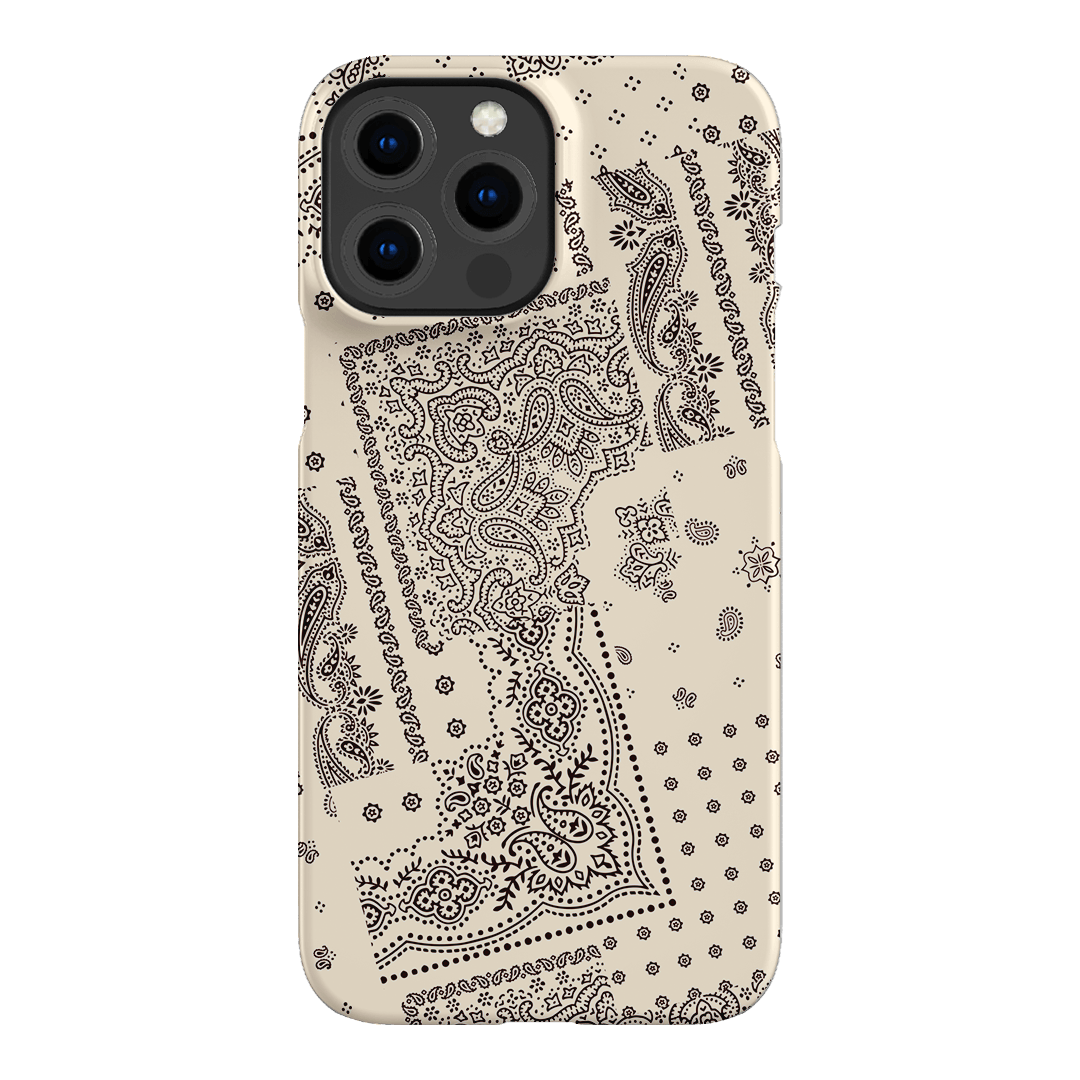 Paisley Ecru Printed Phone Cases iPhone 13 Pro Max / Snap by The Dairy - The Dairy