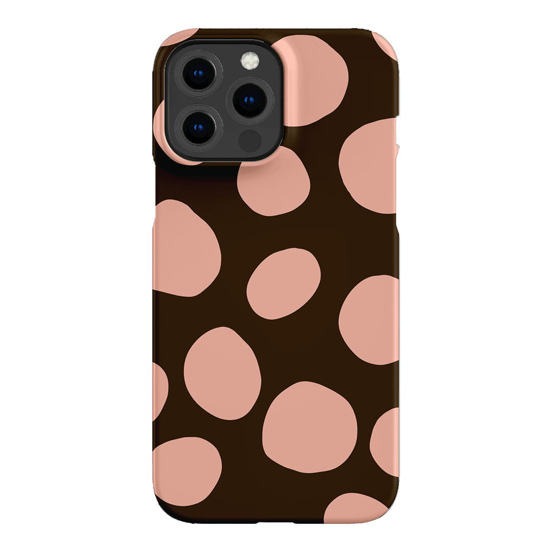 Pebbles Chocolate Pink Printed Phone Cases iPhone 13 Pro Max / Snap by Veronica Tucker - The Dairy