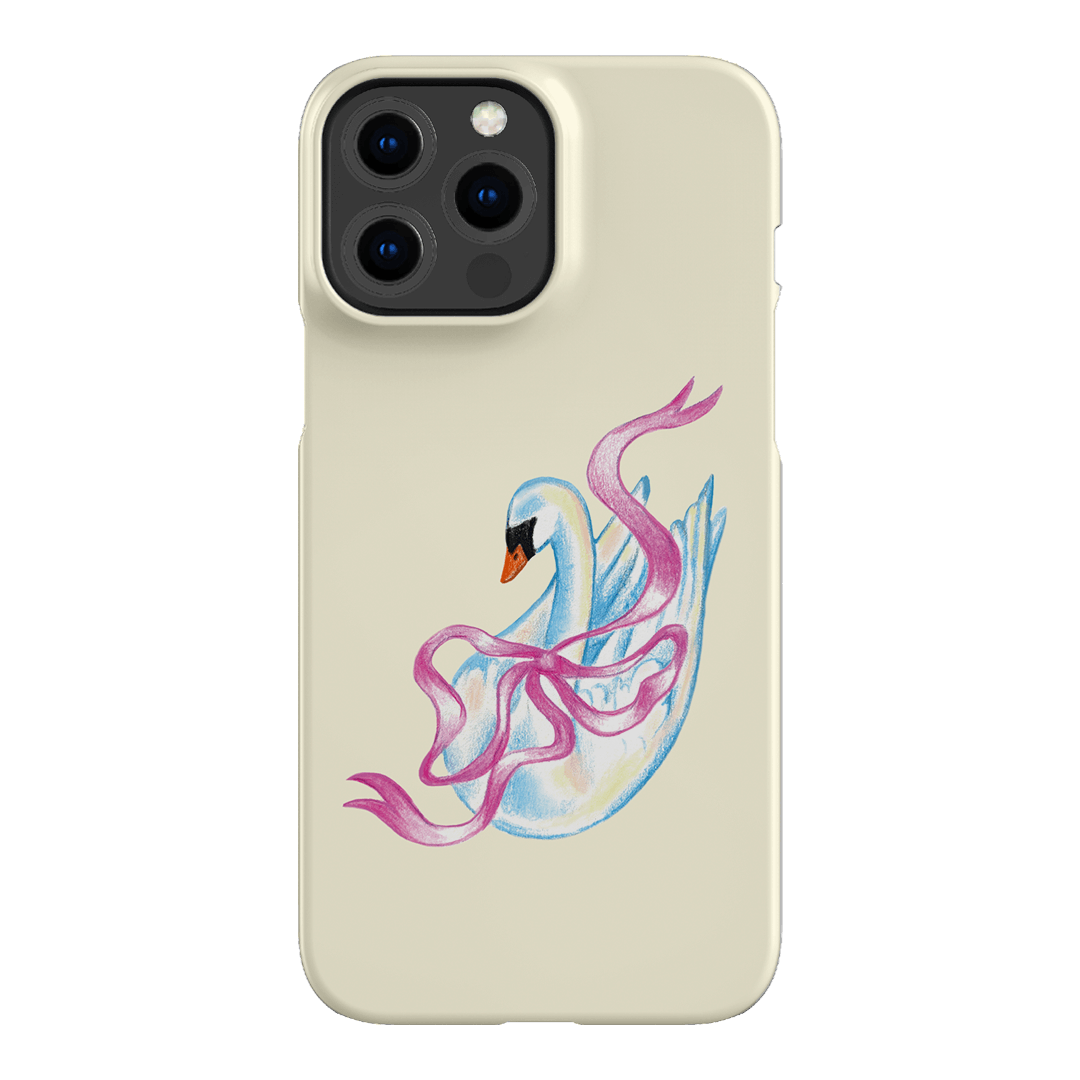 Satin Swan Printed Phone Cases iPhone 13 Pro Max / Snap by Femke Studio - The Dairy