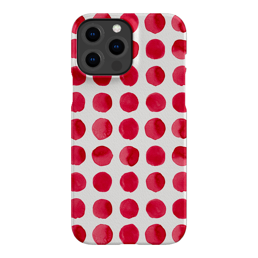 Spots in Red Printed Phone Cases by The Dairy - The Dairy