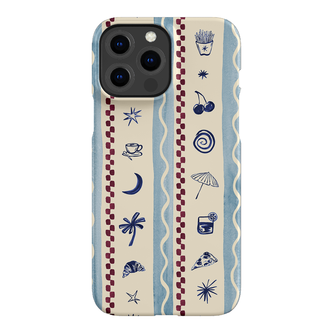 Summer Snacks Blue Printed Phone Cases iPhone 13 Pro Max / Snap by Charlie Taylor - The Dairy