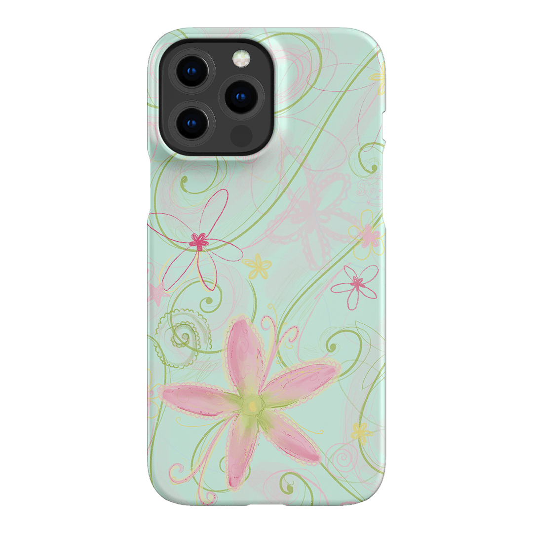 Swirl Blue Printed Phone Cases iPhone 13 Pro Max / Snap by Kayla Carr - The Dairy