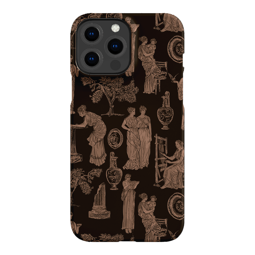 Symposium Burnt Umber Printed Phone Cases iPhone 13 Pro Max / Snap by Veronica Tucker - The Dairy