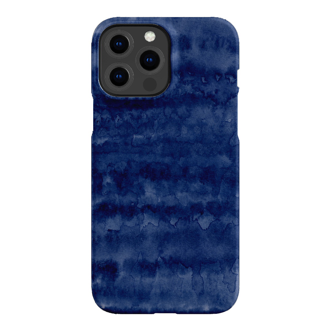 Watercolour Stripes Navy Printed Phone Cases iPhone 13 Pro Max / Snap by The Dairy - The Dairy
