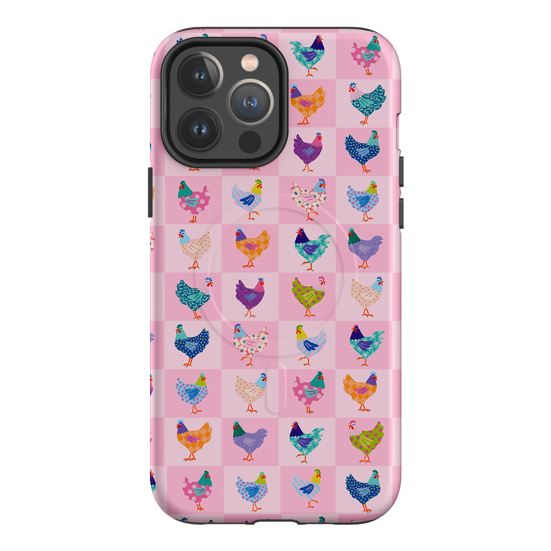 Checkered Chickens Printed Phone Cases iPhone 13 Pro Max / Armoured MagSafe by Kayla Henley - The Dairy