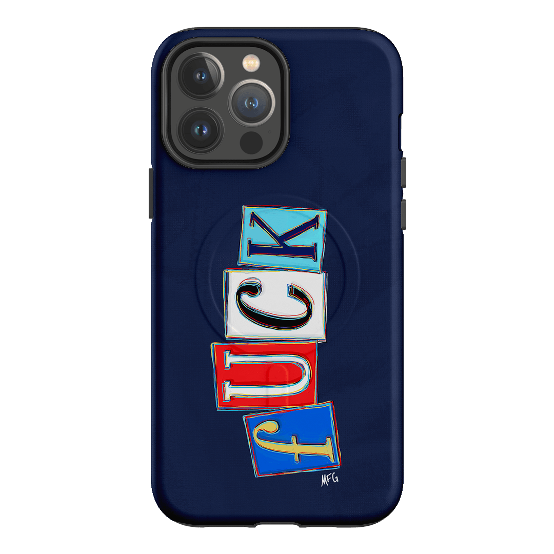 Lil Fcks Blue Printed Phone Cases iPhone 13 Pro Max / Armoured MagSafe by Margarbs Art - The Dairy