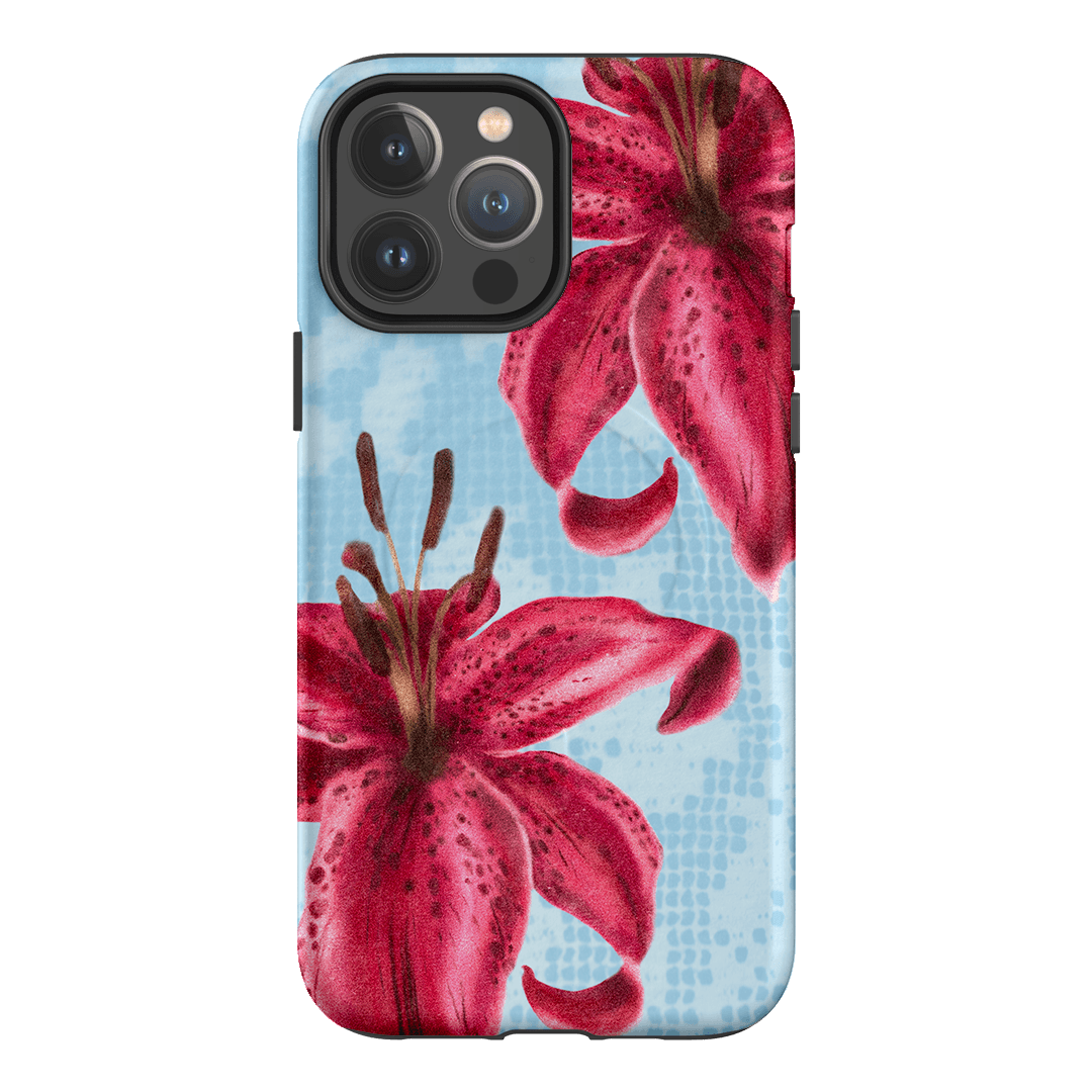 Lillies Printed Phone Cases iPhone 13 Pro Max / Armoured MagSafe by Sally Hungerford - The Dairy