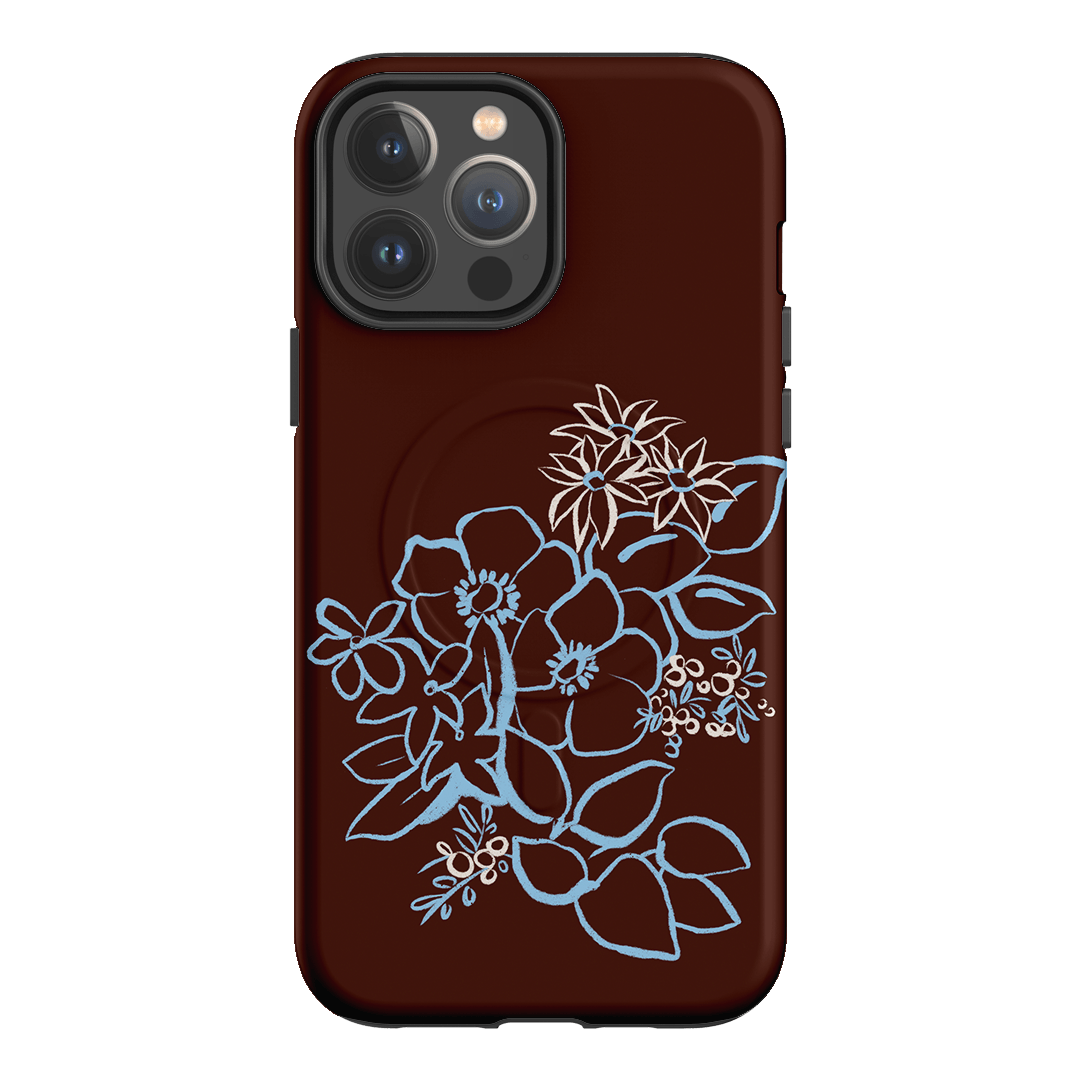 Mocha Posy Printed Phone Cases iPhone 13 Pro Max / Armoured MagSafe by Typoflora - The Dairy
