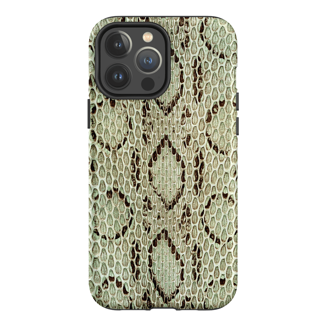 Pistachio Python Printed Phone Cases iPhone 13 Pro Max / Armoured MagSafe by The Dairy - The Dairy