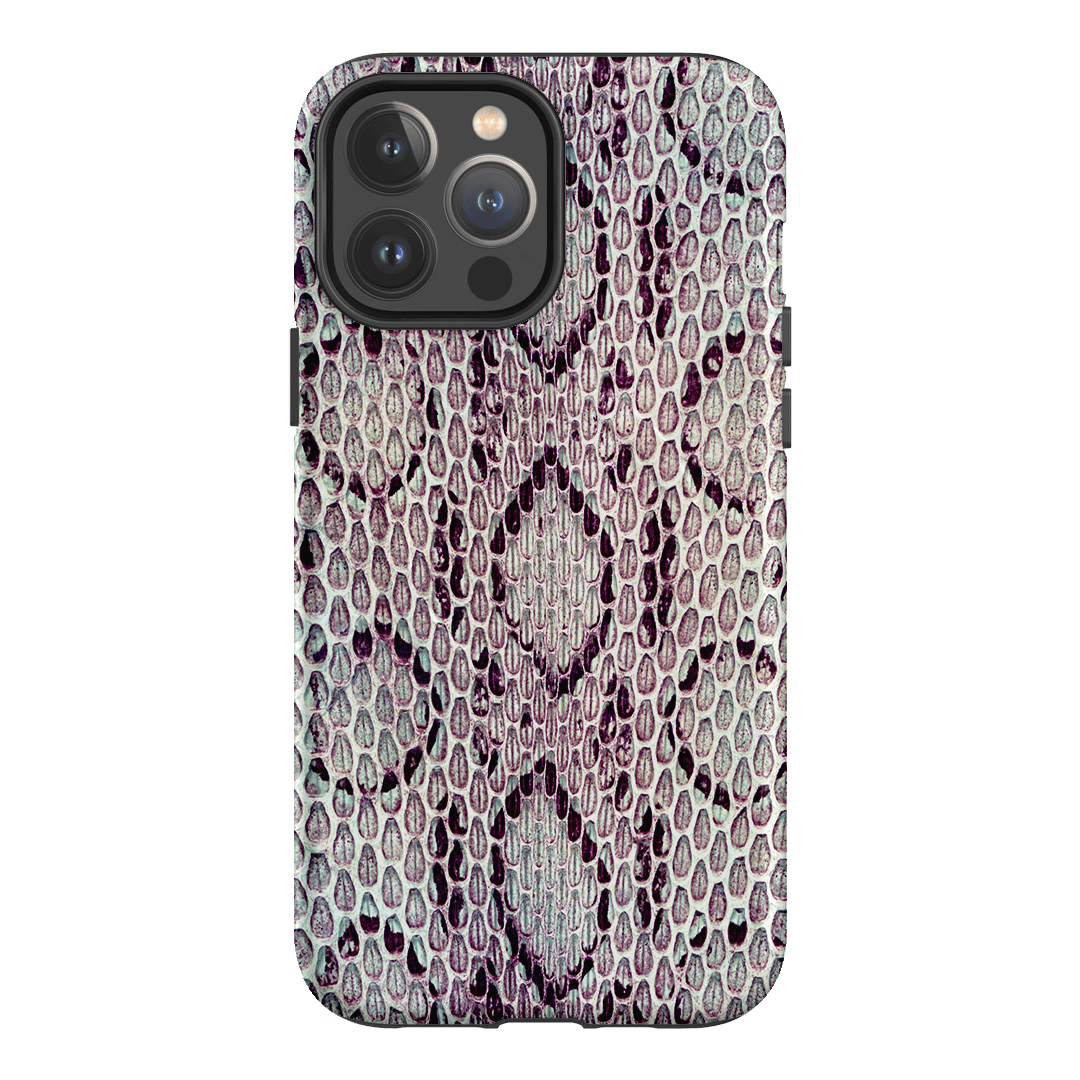 Plum Python Printed Phone Cases iPhone 13 Pro Max / Armoured MagSafe by The Dairy - The Dairy