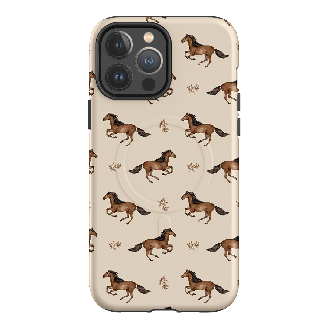 Running Horse Printed Phone Cases iPhone 13 Pro Max / Armoured MagSafe by Kasiags Art - The Dairy