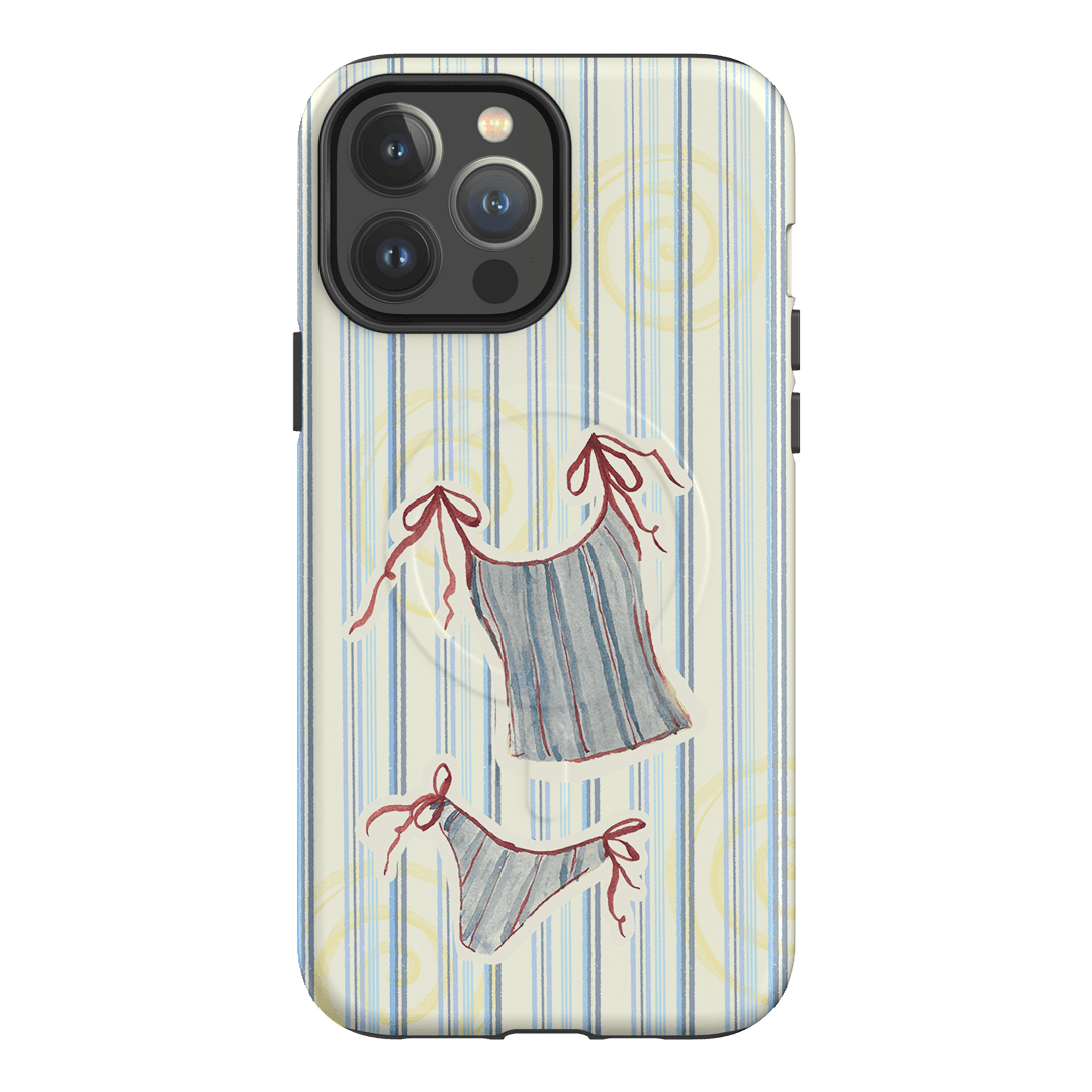 Stripe Tankini Printed Phone Cases iPhone 13 Pro Max / Armoured MagSafe by Kayla Carr - The Dairy
