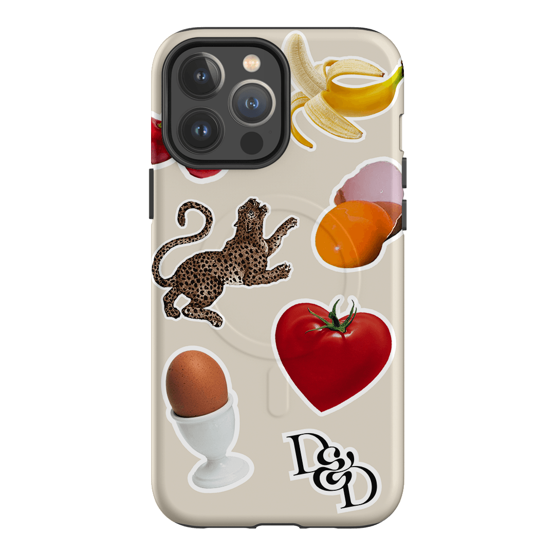 Sunday Stickers Cream Printed Phone Cases iPhone 13 Pro Max / Armoured MagSafe by Desmond & Dempsey - The Dairy
