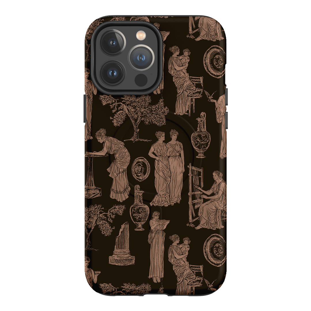 Symposium Burnt Umber Printed Phone Cases iPhone 13 Pro Max / Armoured MagSafe by Veronica Tucker - The Dairy