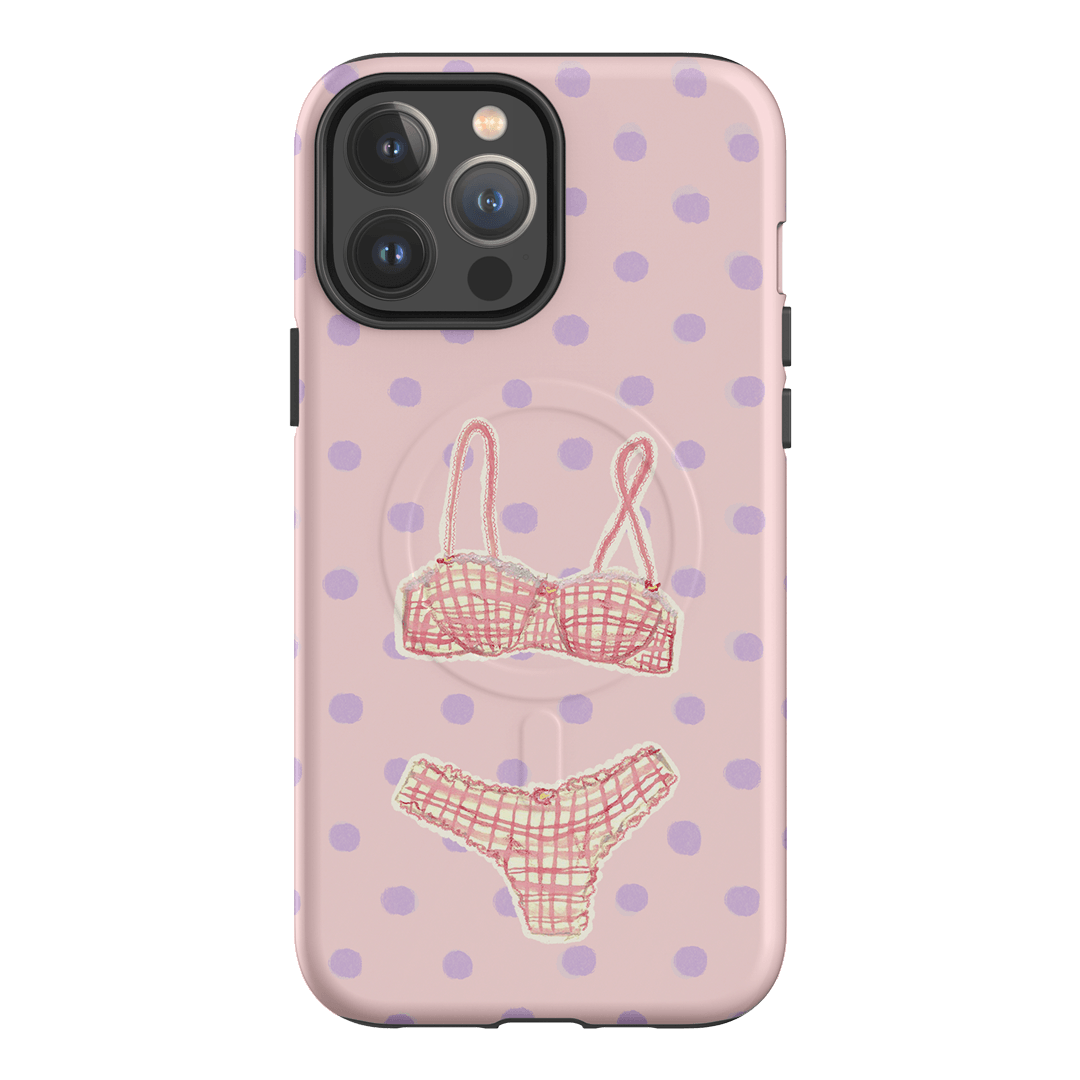 Vintage Gingham Printed Phone Cases iPhone 13 Pro Max / Armoured MagSafe by Kayla Carr - The Dairy