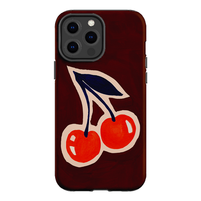Cherries Printed Phone Cases iPhone 13 Pro Max / Armoured by Studio Bon - The Dairy