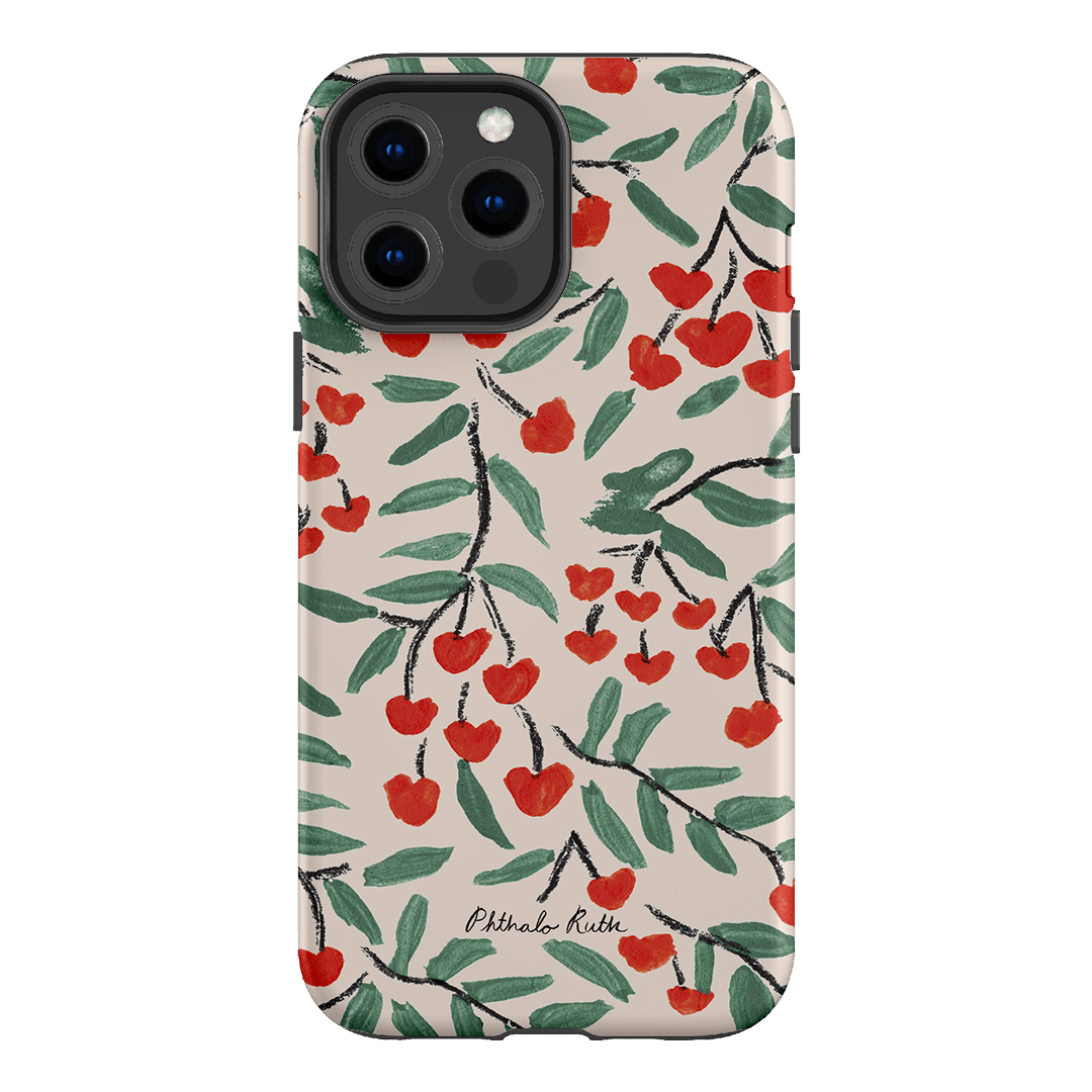 Cherry Love Printed Phone Cases iPhone 13 Pro Max / Armoured by Phthalo Ruth - The Dairy