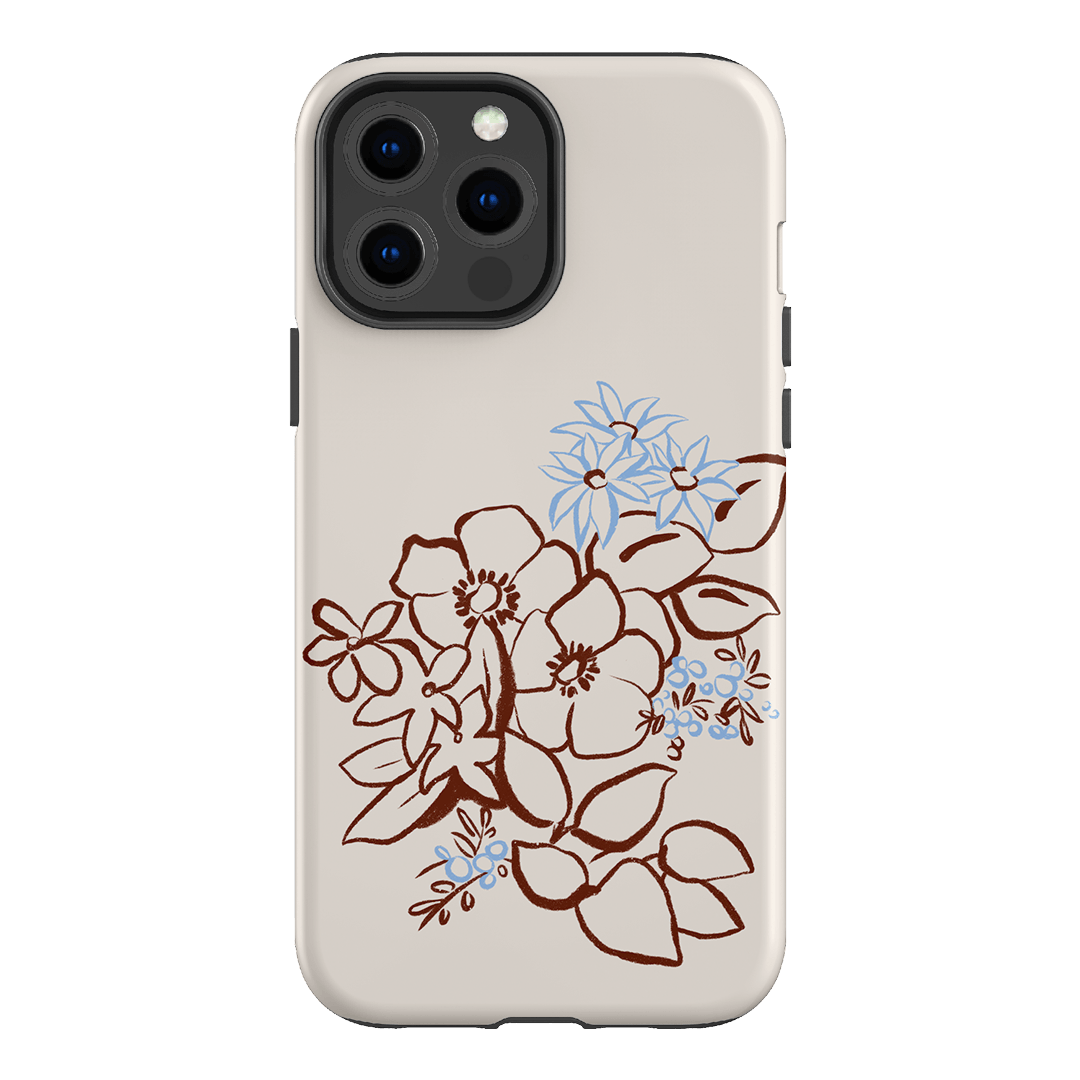 Cream Posy Printed Phone Cases iPhone 13 Pro Max / Armoured by Typoflora - The Dairy