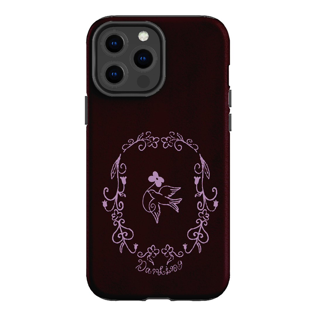 Darling Burgundy Printed Phone Cases by The Dairy - The Dairy