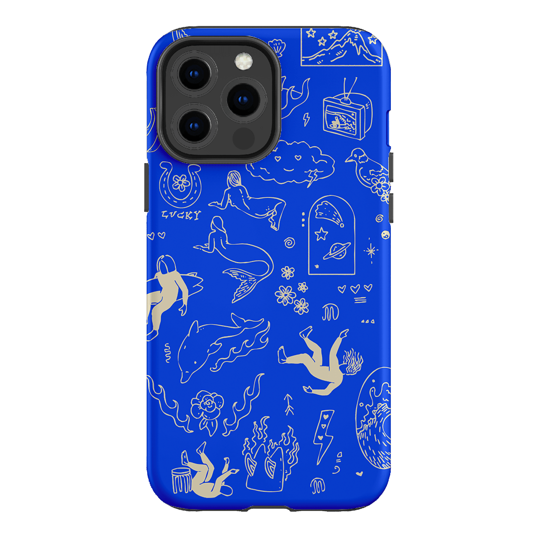 Easty Flash Blue Printed Phone Cases iPhone 13 Pro Max / Armoured by Easty Beasty - The Dairy