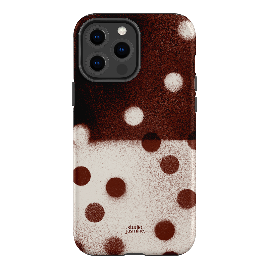 Espresso Polka Dot Printed Phone Cases iPhone 13 Pro Max / Armoured by Jasmine Dowling - The Dairy