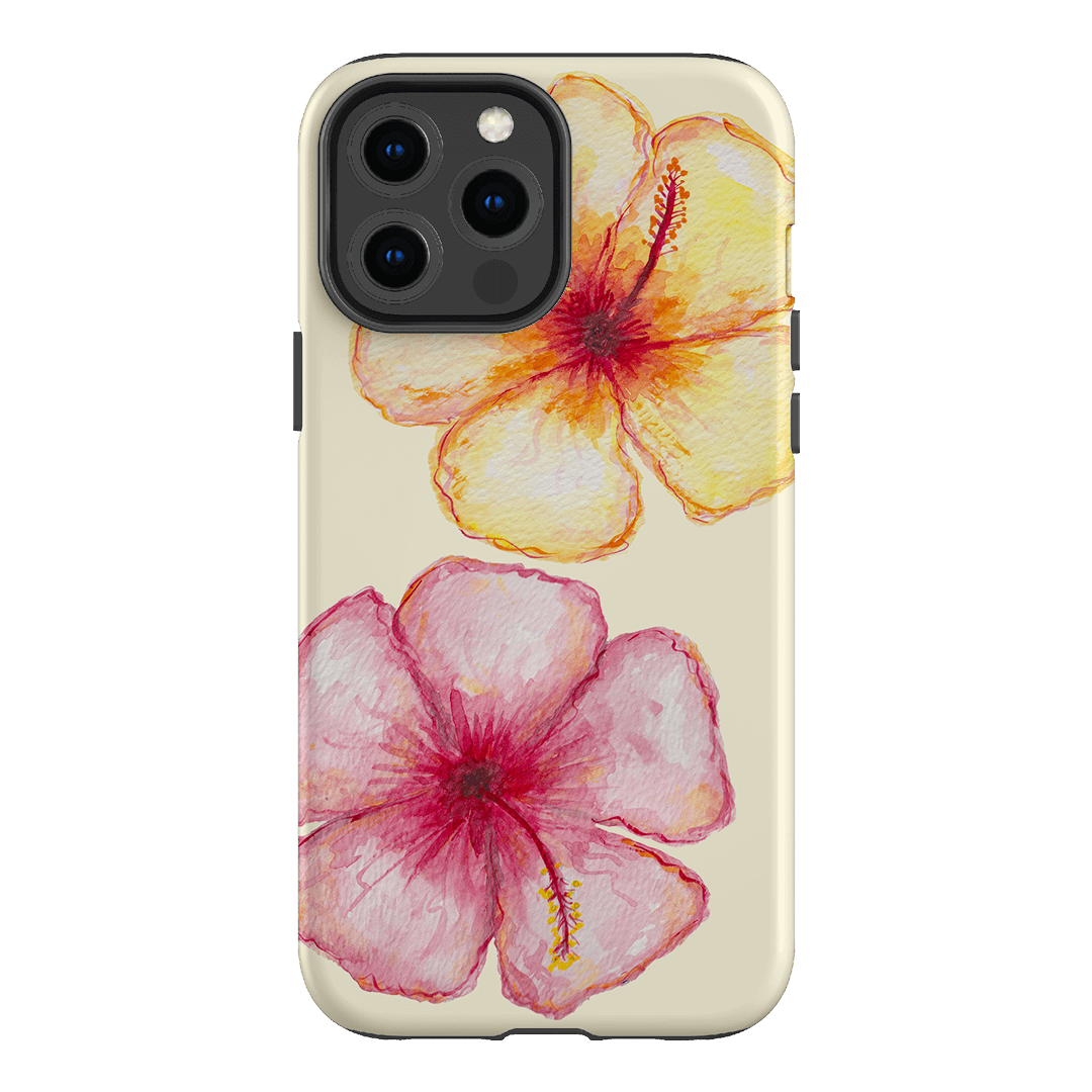 Hibiscus Flower Yellow Printed Phone Cases iPhone 13 Pro Max / Armoured by BG. Studio - The Dairy