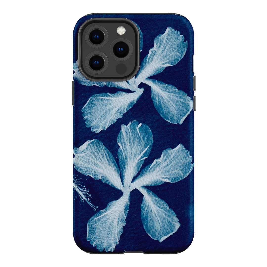 Hibiscus Cyanotype Printed Phone Cases iPhone 13 Pro Max / Armoured by Sally Hungerford - The Dairy