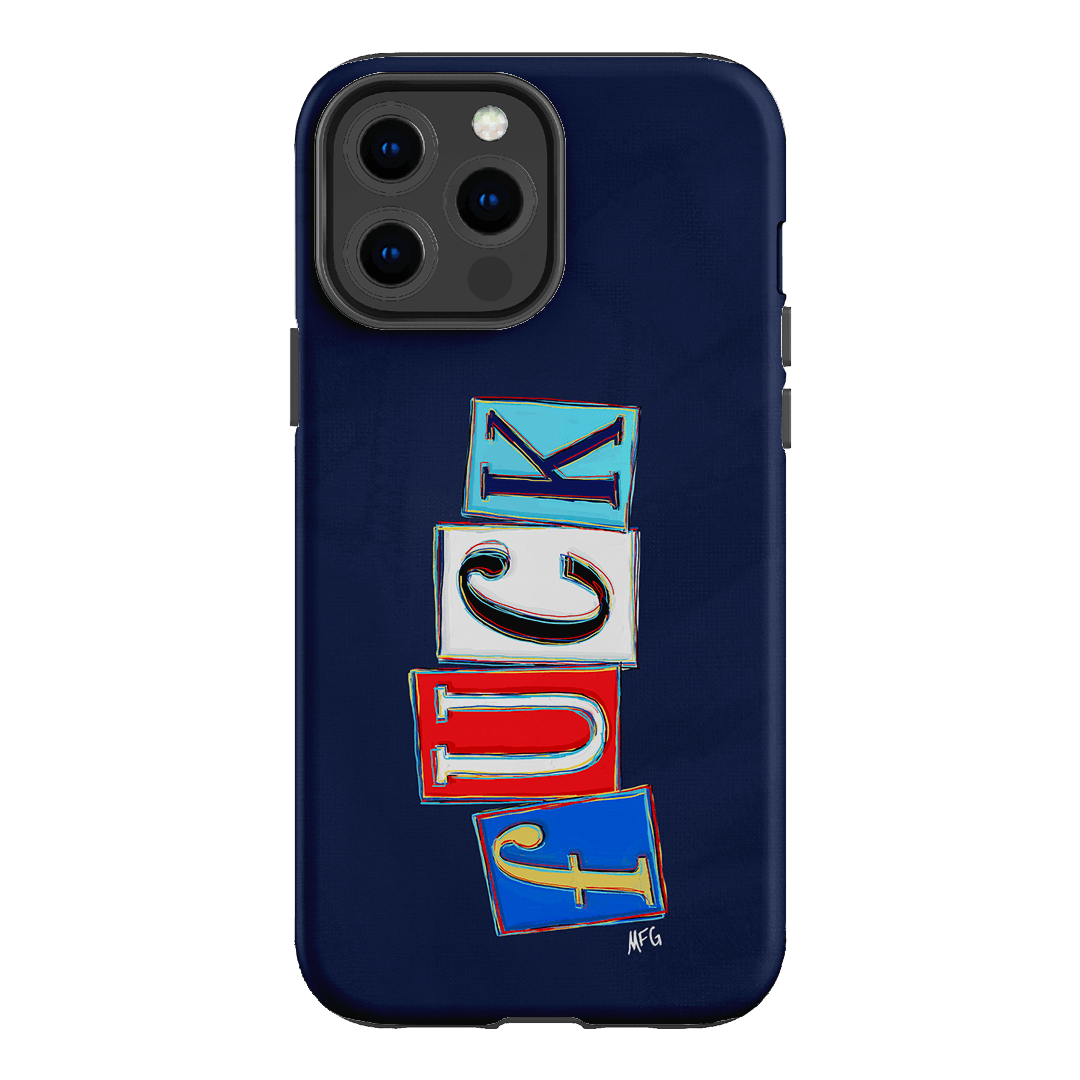 Lil Fcks Blue Printed Phone Cases iPhone 13 Pro Max / Armoured by Margarbs Art - The Dairy
