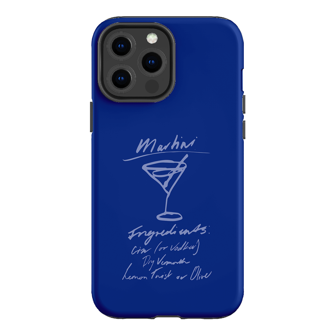 Martini Mood Blue Printed Phone Cases iPhone 13 Pro Max / Armoured by The Dairy - The Dairy