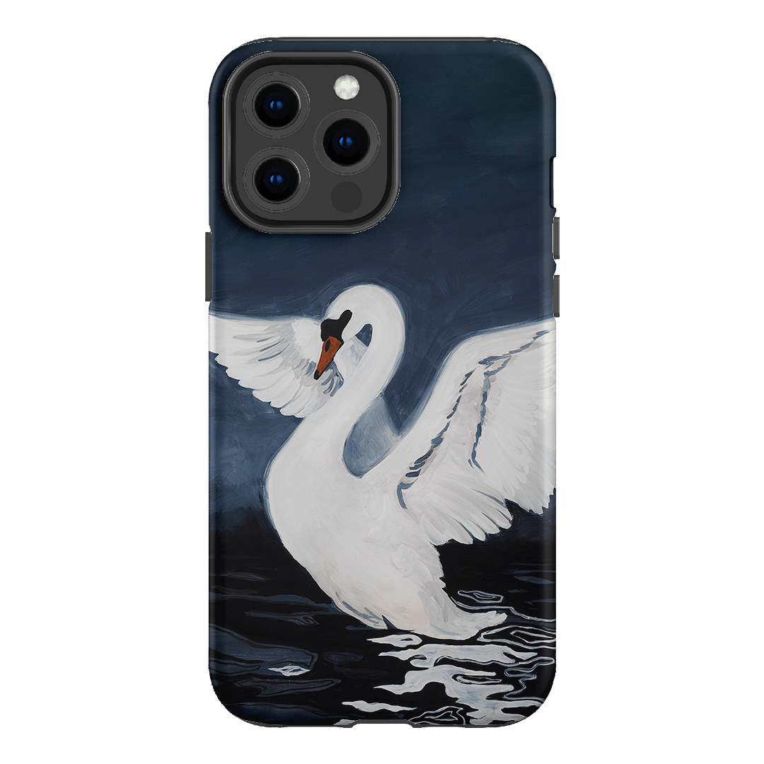 Midnight Swan Printed Phone Cases iPhone 13 Pro Max / Armoured by Lisa Hu - The Dairy