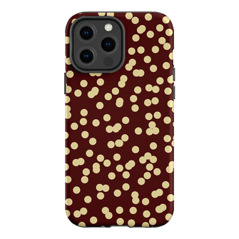 Mini Confetti Burgundy Butter Printed Phone Cases iPhone 13 Pro Max / Armoured by Veronica Tucker - The Dairy