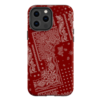 Paisley Crimson Printed Phone Cases iPhone 13 Pro Max / Armoured by The Dairy - The Dairy