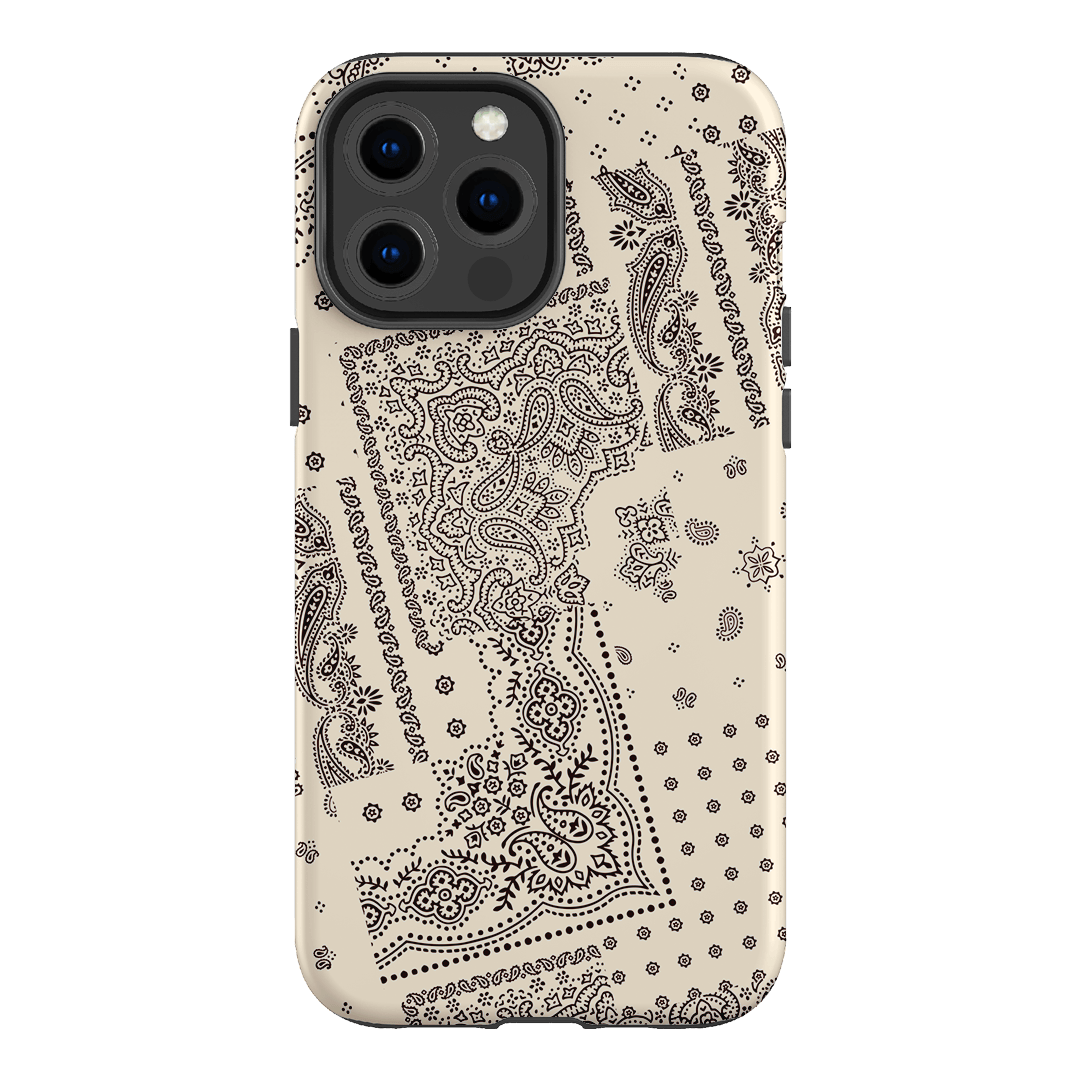 Paisley Ecru Printed Phone Cases iPhone 13 Pro Max / Armoured by The Dairy - The Dairy
