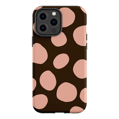 Pebbles Chocolate Pink Printed Phone Cases iPhone 13 Pro Max / Armoured by Veronica Tucker - The Dairy