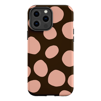 Pebbles Chocolate Pink Printed Phone Cases iPhone 13 Pro Max / Armoured by Veronica Tucker - The Dairy