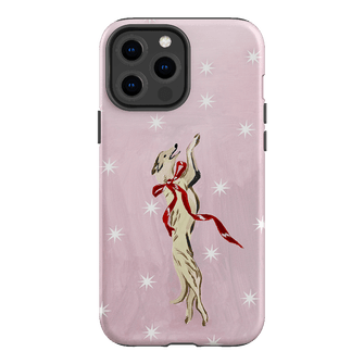 Pink Bow Hound Printed Phone Cases iPhone 13 Pro Max / Armoured by Lisa Hu - The Dairy