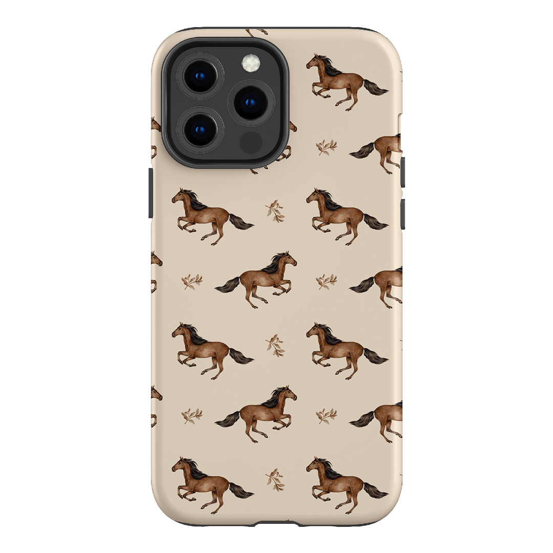 Running Horse Printed Phone Cases iPhone 13 Pro Max / Armoured by Kasiags Art - The Dairy