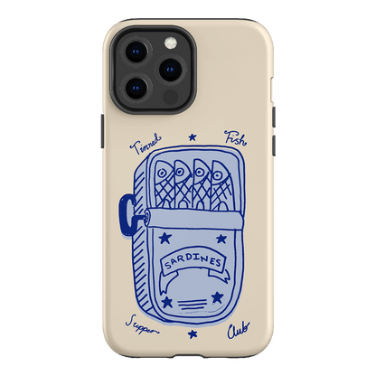 Sardine Social Blue Printed Phone Cases iPhone 13 Pro Max / Armoured by The Dairy - The Dairy