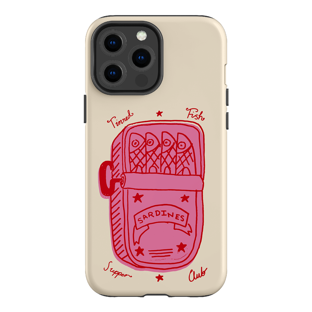 Sardine Social Red Printed Phone Cases iPhone 13 Pro Max / Armoured by The Dairy - The Dairy