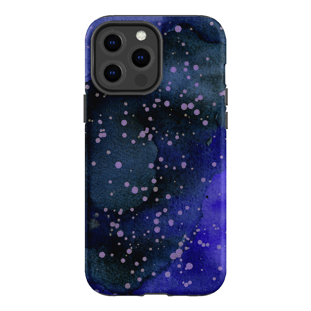 Spotty Navy Printed Phone Cases iPhone 13 Pro Max / Armoured by The Dairy - The Dairy